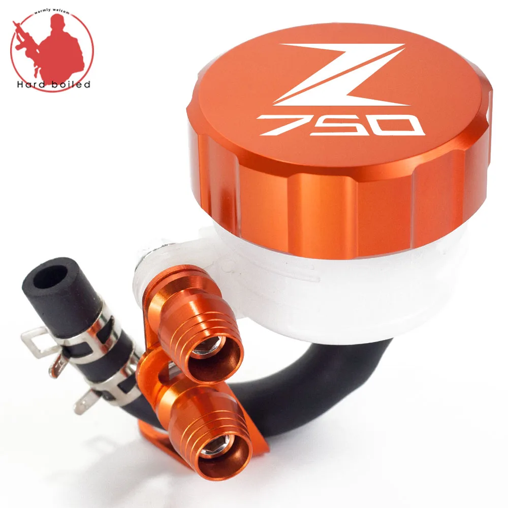 ORANGE Горячая для KAWASAKI Z750 Z750R Z750S Z 750 аксессуары для мотоциклов Задняя Тормозная жидкость Крышка Резервуара масляный стакан - Цвет: ORANGE