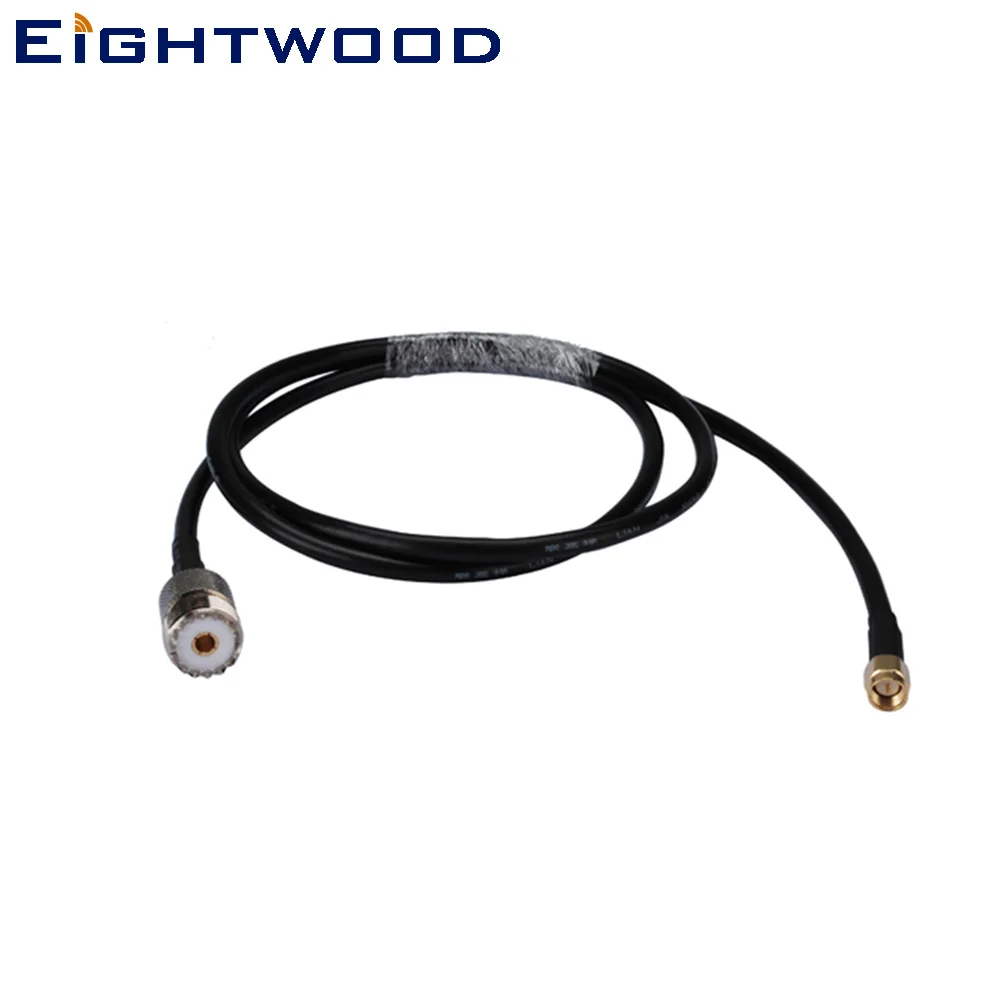 Eightwood RF Коаксиальная антенна адаптер в сборе SMA штекер прямой к UHF гнездо SO239 SO 239
