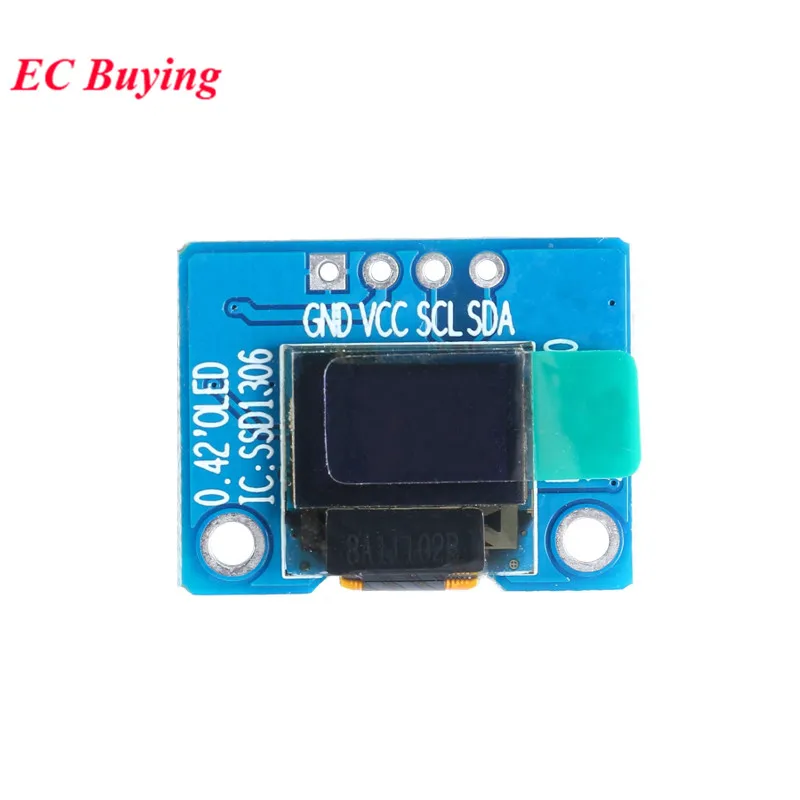 0,42 дюймовый SSD1306 OLED дисплей ЖК-модуль белый IIC/SPI интерфейс ЖК-дисплей модуль 72*40