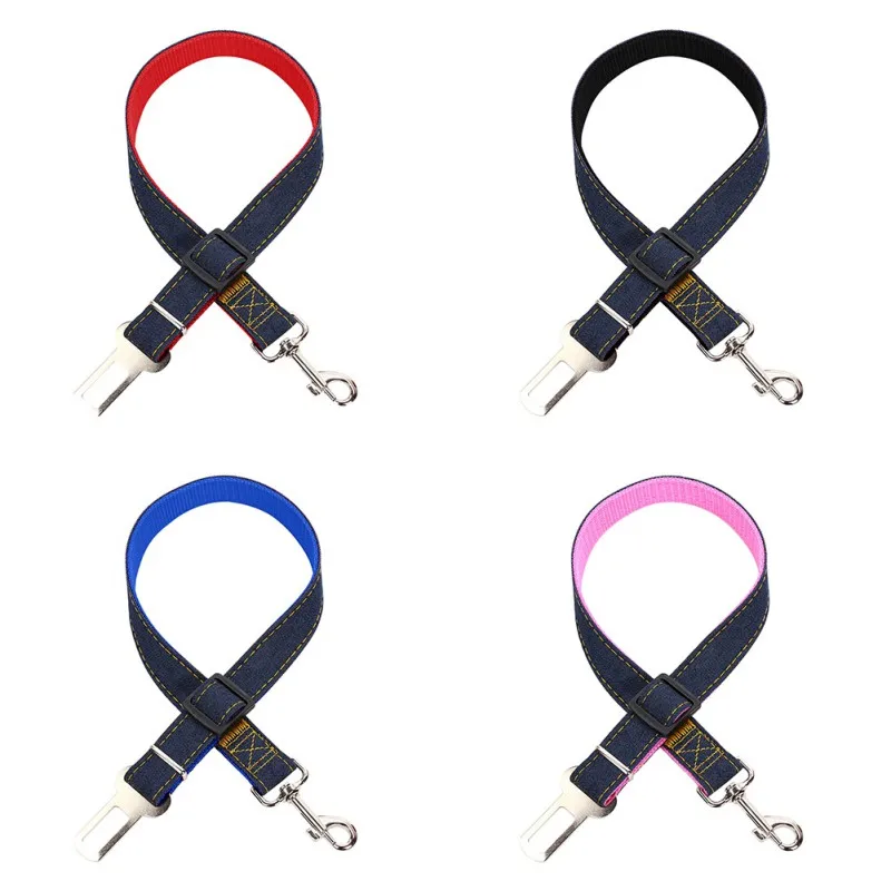 Dog Pets Car Safety Seat Belt Harness Restraint Lead Adjustable Travel Clip