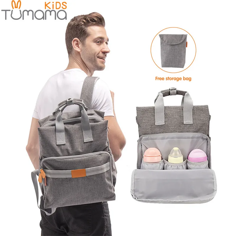 Tumama Baby Diaper Bag Mummy Maternity Nappy Large Capacity Travel Backpack Desinger Nursing with Bottle Insulation Bags | Мать и ребенок