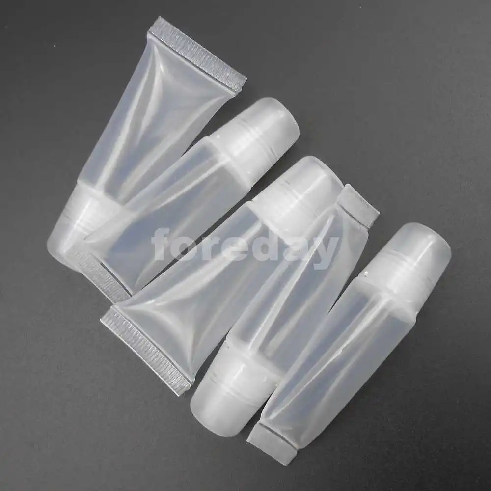 Squeeze Lip Gloss Balm Tube Plastic Lipstick 5 Ml New 2cmx7cm Pe Pp Water Full Test= 8ml *fd119x5