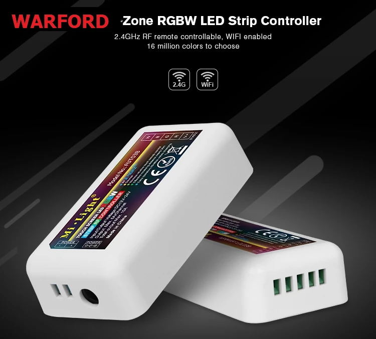 Mi Light 2 4G 4 Zone RF Беспроводной RGBW светодиодный контроллер для гибкого 5050 3528 полосы