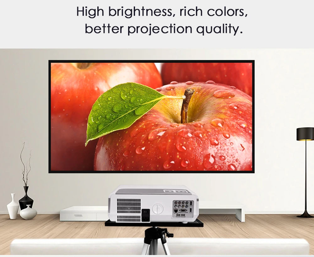 Poner Saund 4800 люмен wifi 3D домашний кинотеатр 1280x800 PC Мультимедиа 1080P HD видео HDMI USB портативный ЖК светодиодный проектор proyector