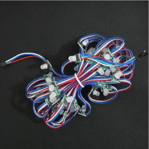 50X 12 мм IP68 подводный водонепроницаемый рассеянный RGB светодиодные пиксели WS2801 DC5V