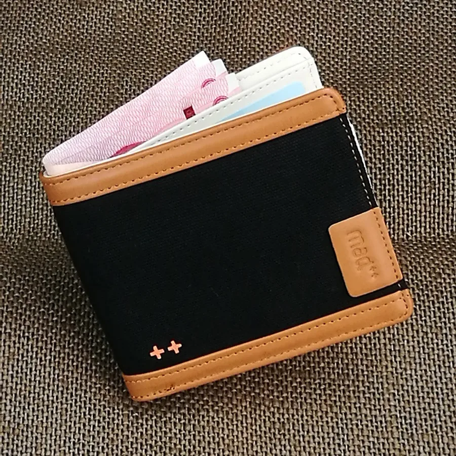 Men Wallet Money Purse Boy Bifold Canvas Young Girl New Arrival Design Hot Sale Unique Student Teens Hipster Trendy Coin Pocket