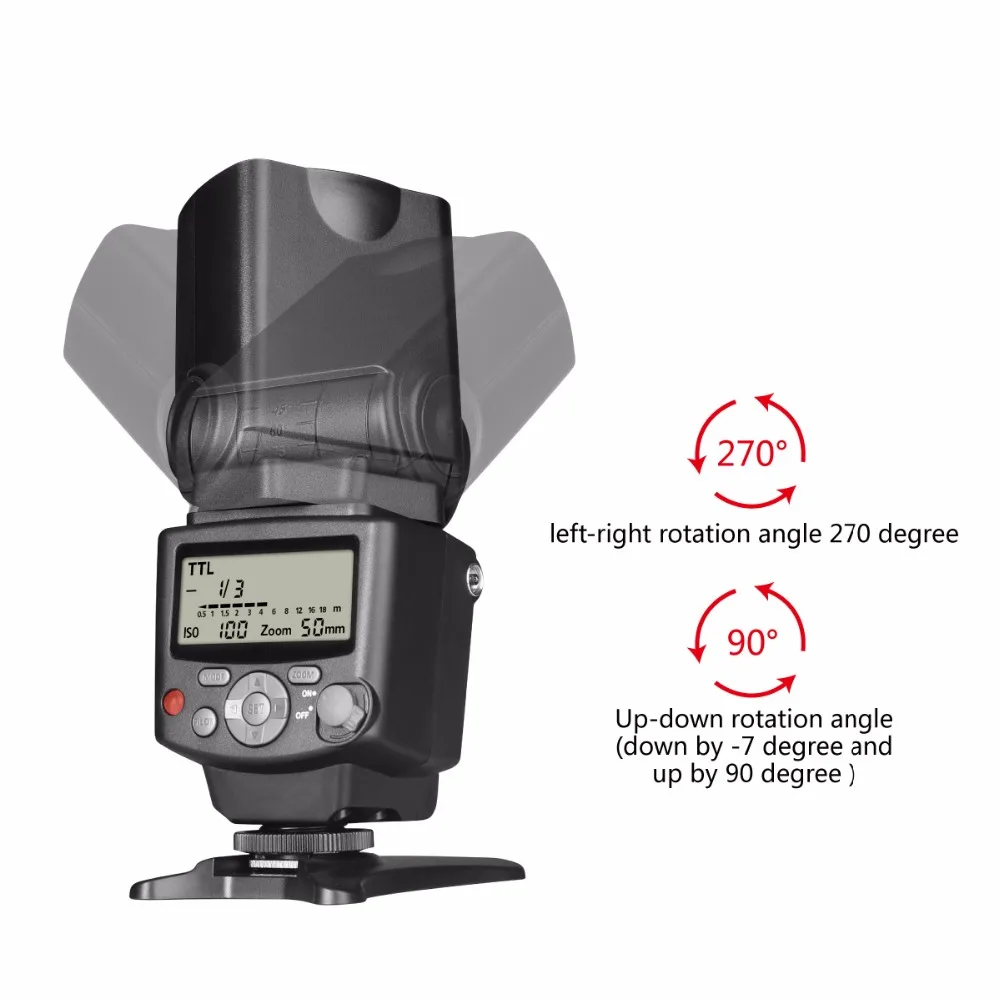 Voking VK430 I TTL ЖК дисплей Дисплей блиц вспышка для камеры Nikon D5500 D5300 D3300 D7200 D3400 D500 D7500 D750