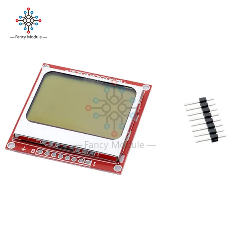 84X48 84*48 ЖК модуль с синей подсветкой Адаптер PCB для Nokia 5110 Arduino|module for arduino|module lcdmodule