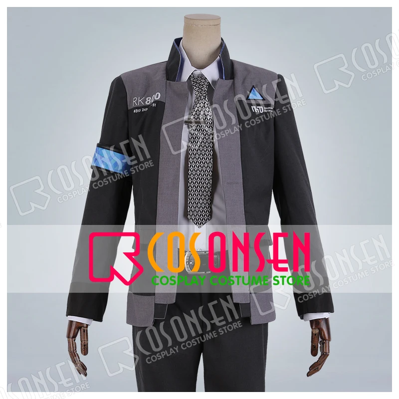 Костюм агента из Детройта стать человеком Коннор RK800 Униформа костюм для косплея