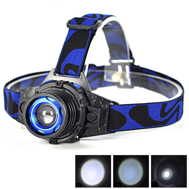 

Litwod Z202308 Build-in Rechargeable Battery XML Q5 Led bright Headlamp Head light head Flashlight head Zoomable Head lamp