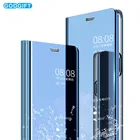 Прозрачный чехол-подставка для Samsung Galaxy A50, зеркальный флип-чехол для Samsung Galaxy A30, чехол для телефона