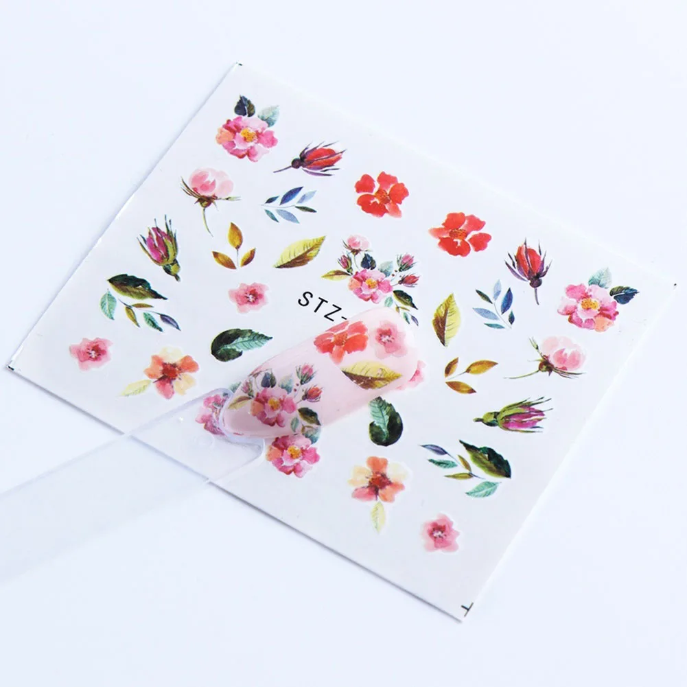 Для выведения токсинов, 40 шт Nail Art воды Наклейка Наклейки, водяной знак слайдер Сделай Сам наклейки для ногтей с изображением цветов и бабочек Декор ногтей тату для маникюра кончиков ногтей Наклейка