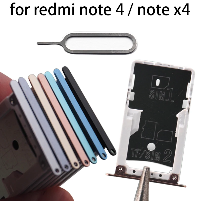 1 шт. для Redmi Note4 4X SIM карты лоток держатель Слот Micro SD адаптер Xiaomi Note 4 4XFor 4X|Корпусы и