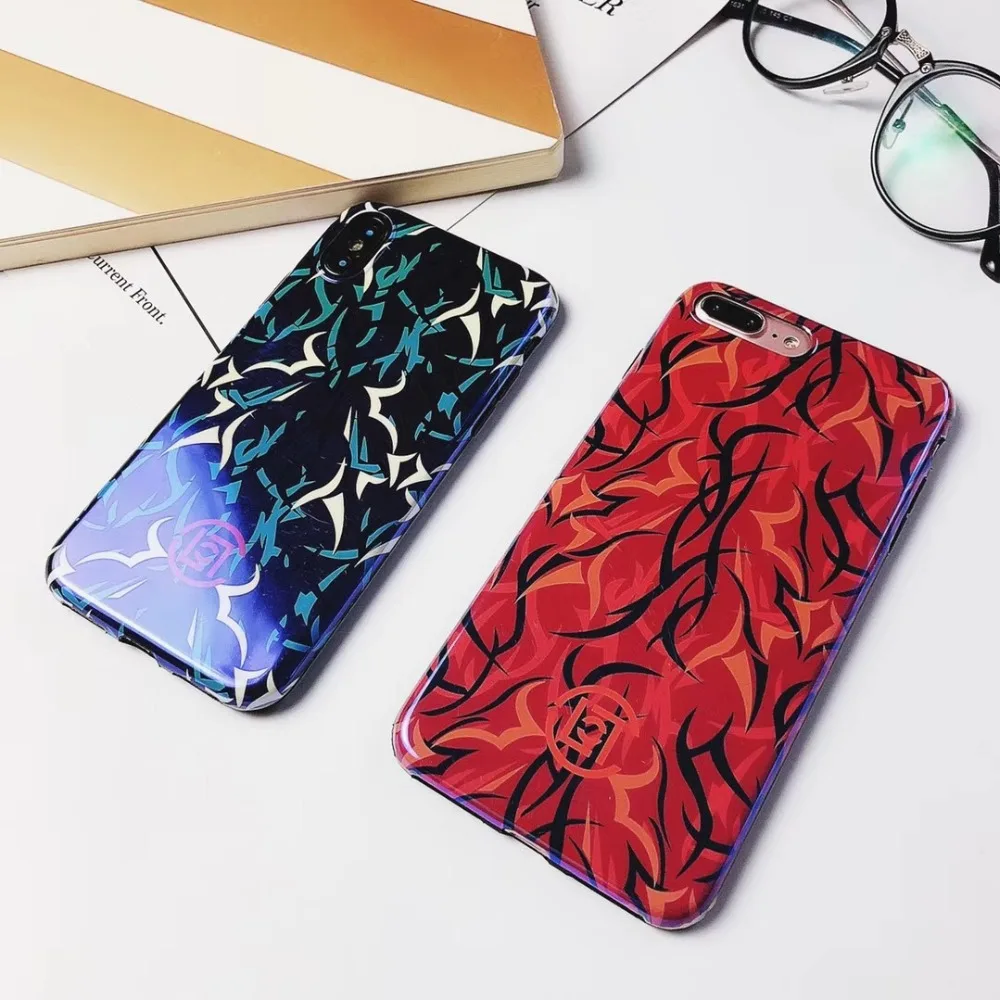 Cuptakes Luxury Glossy IMD Soft Silicone Case for iPhone 7 8 X 6 6S 8Plus Cover Cute Art Painting Super cool Man Fashion Strong |