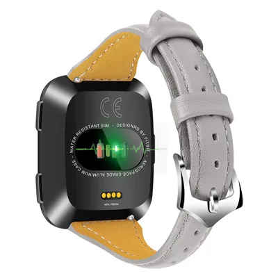 Ремешок для часов Fitbit Versa, роскошный кожаный ремешок, Сменные аксессуары, ремешок для часов Fitbit Versa - Цвет: 6