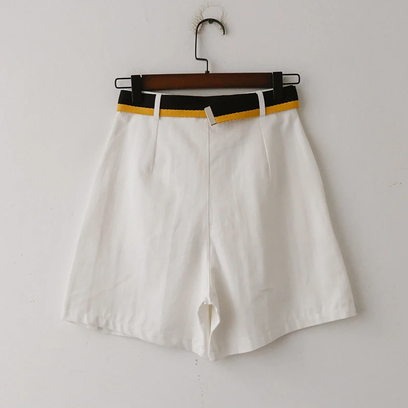 Женские винтажные шорты GOPLUS однотонные свободные джинсовые с высокой талией и