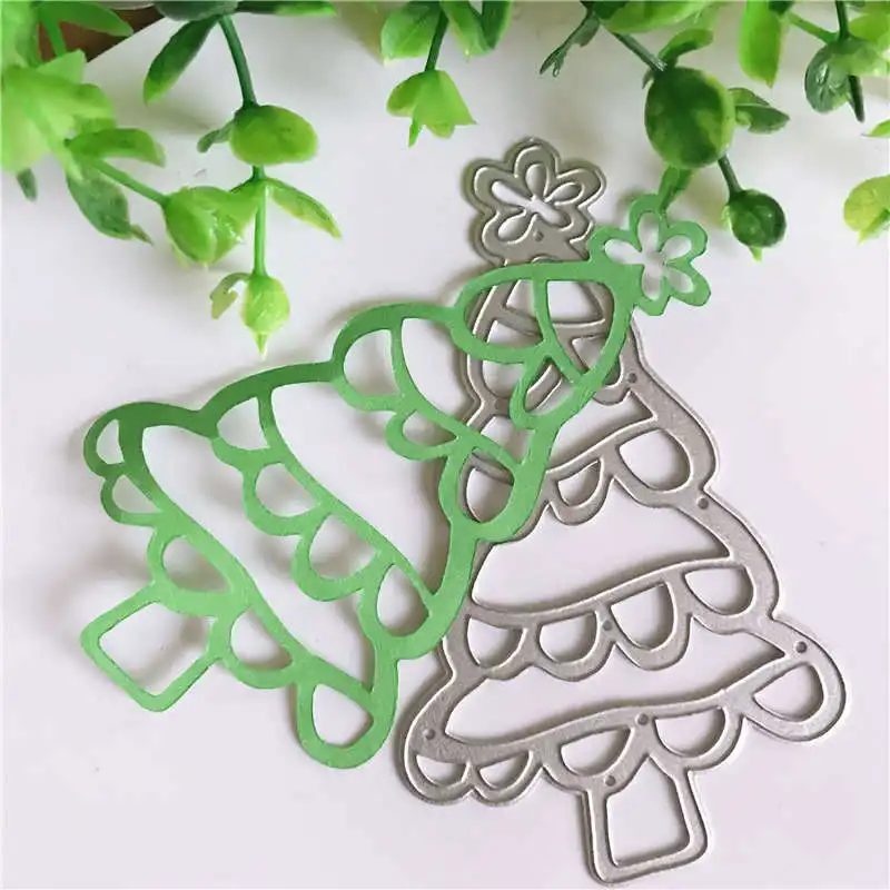 merry Christmas tree Metal steel cutting dies Stencil DIY Craft Scrapbooking Dies Decorative Album Paper 2018 new|Вырубные штампы| |