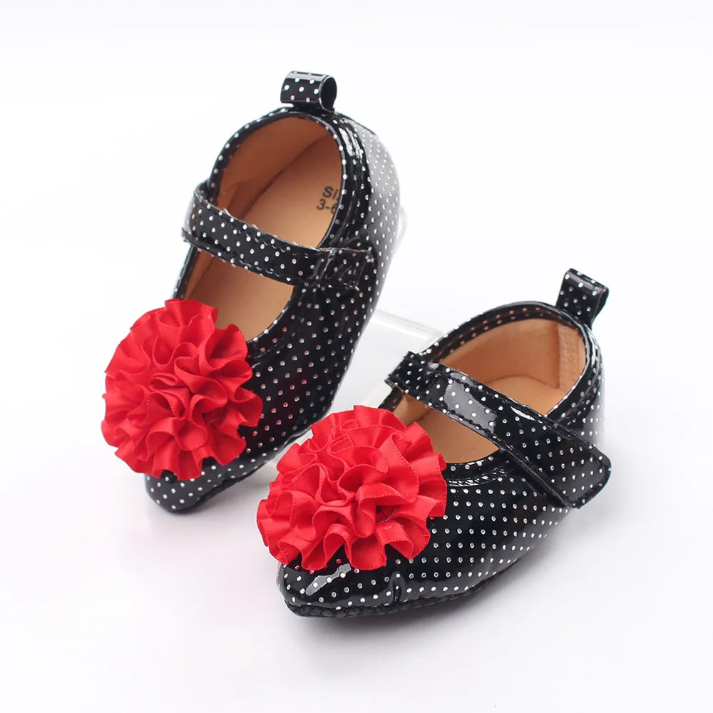 Новая Мода Сладкий Новорожденных Девочек Принцесса Лук Мэри Джейн первые Ходоки