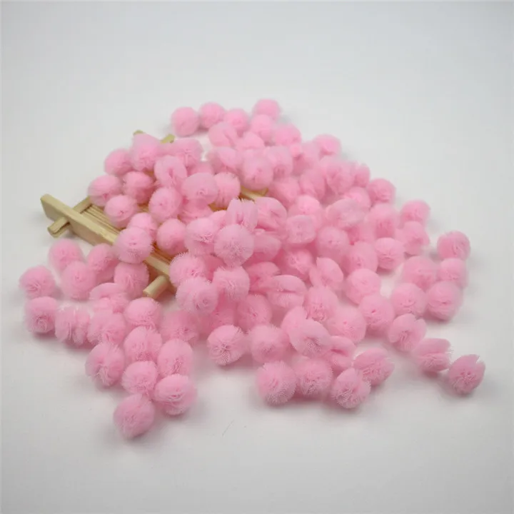Pink Yarn Balls 100 шт кружева сетки цветок Шары Марли материал корпуса DIY Свадебный декор Пряжа шары головные уборы ювелирные изделия серьги украшения Аксессуары - Цвет: Pink Yarn Balls