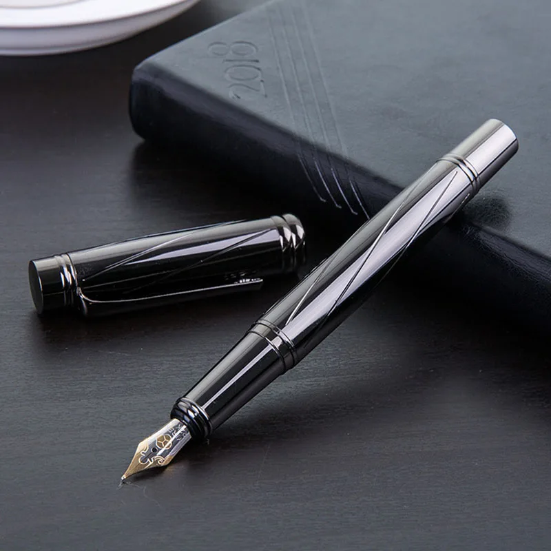 fountain pen Роскошные серебрение чернила с перьевой ручкой перьевая ручка Высокое качество 0,5 мм Vulpen канцелярская ручка Плюм Пенна stilografica Vulpen 3872 - Цвет: fountain pen