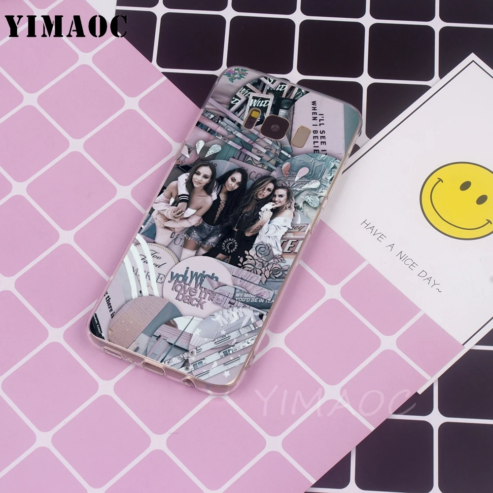 Мягкий ТПУ чехол YIMAOC Little mix Для Galaxy j3 j5 j6 j7 A5 2016 2017 A6 A9 2018 Note 8 9 S7 edge S8 S9 S10 Plus S10e |