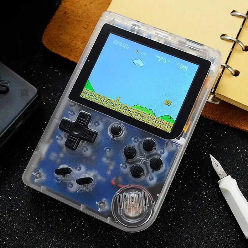 Transparent Clear Ретро FC 168 игровая консоль VS BittBoy Ретро игры мини портативные плееры 8 бит классический геймпад встроенный в 168 классические-FC игры - Цвет: Transparent Clear