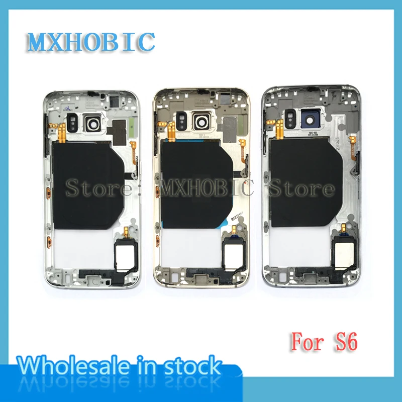 5 шт. средняя рамка для Samsung Galaxy S3 S4 S5 S6 edge i9500 i9505 G900f G920f G925f задняя панель корпуса