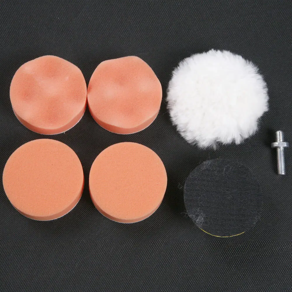 

Fixmee High Gross 75mm 3" M10 Drill Thread Wool Foam Polishing Buffing Pad Kit for Car Polishing Buffer