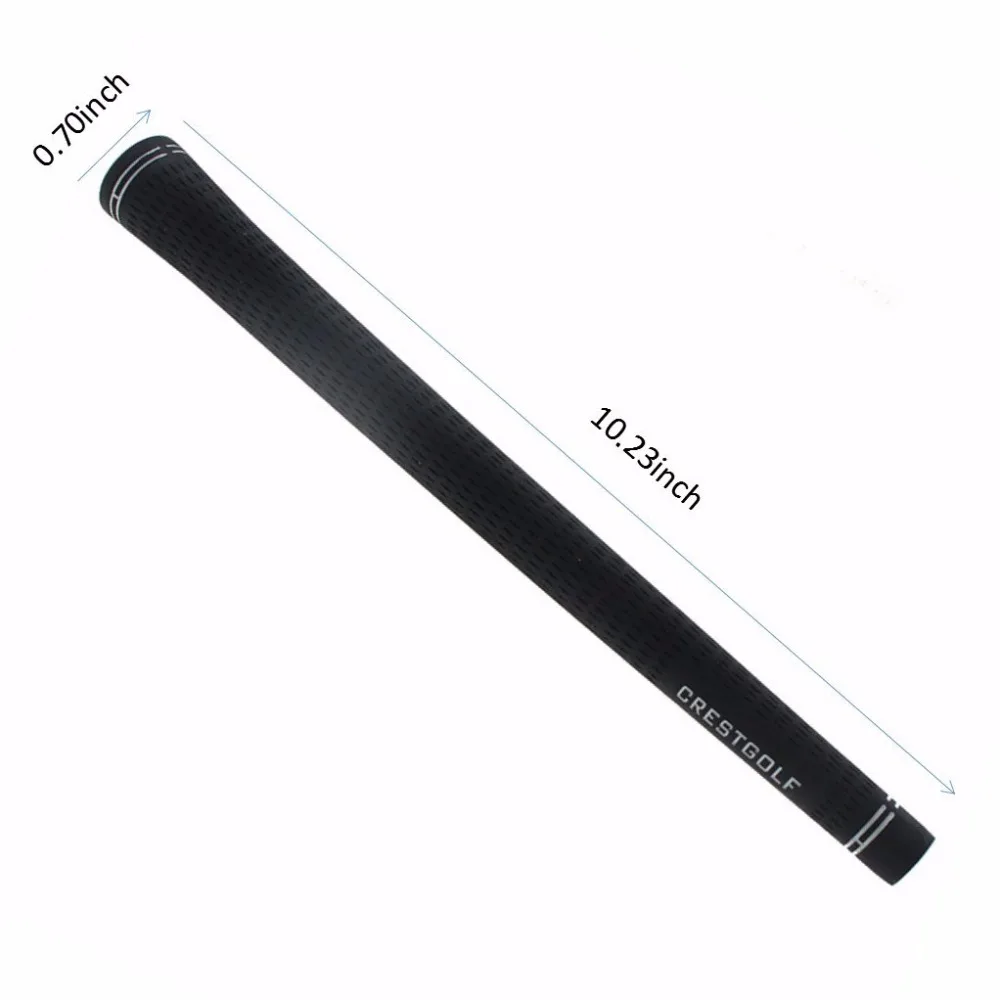 CRESTGOLF Golf Iron Grips Putter Grips Rubber 10pcs/Pack Black Golf Irons Grips Golf Golf Accessories