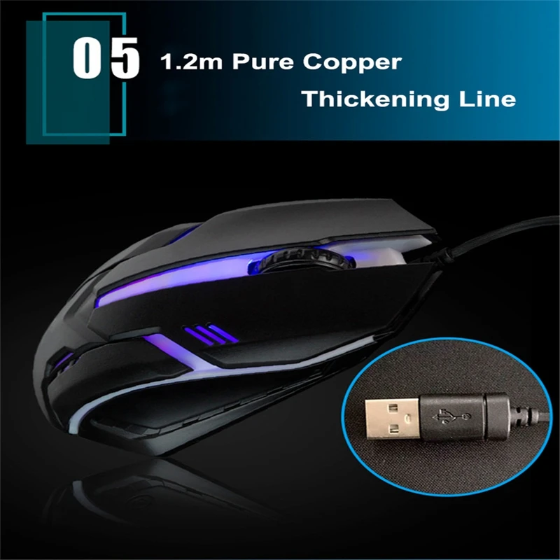 Проводная игровая мышь USB для компьютера эргономичная мини оптическая геймерская мышь профессиональная портативная игровая мышь для настольного ноутбука