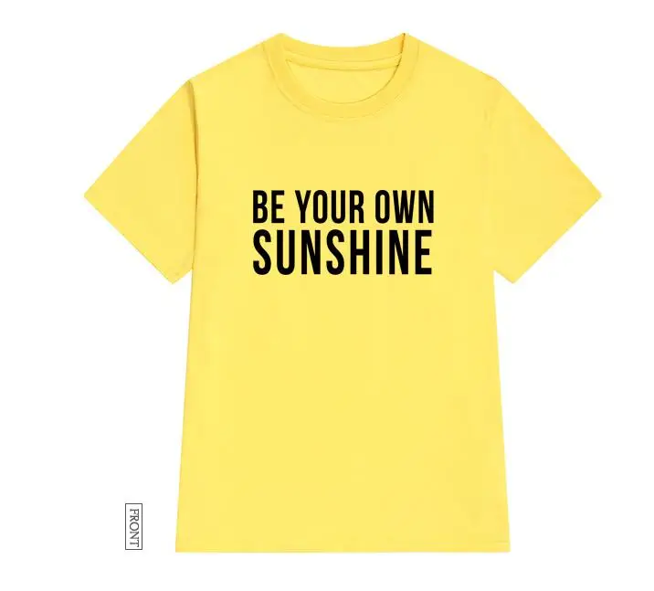 Женская футболка с надписью be your own sunshine | одежда