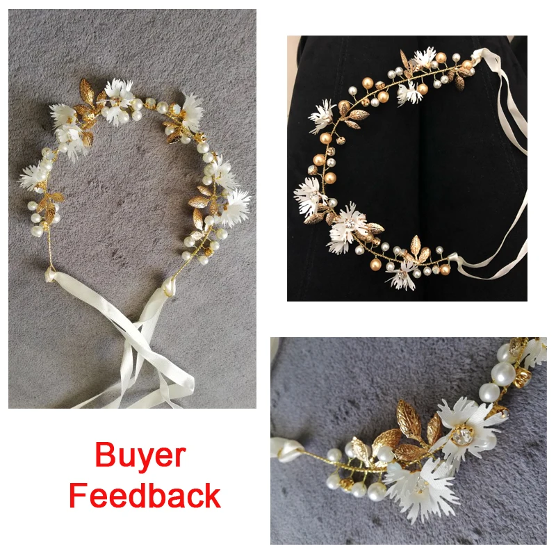 Женская повязка на голову с цветами лентой | Украшения и аксессуары