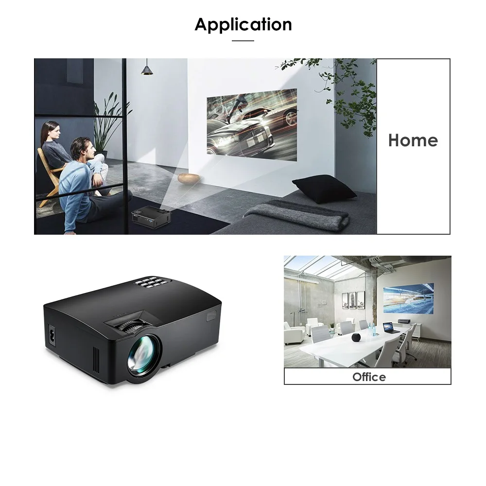 Coolux A8 проектор 1500LM 854*480 Поддержка HD 1080 P BT4.0 HDMI 4 K видео домашний кинотеатр LCD 2 4/5 0