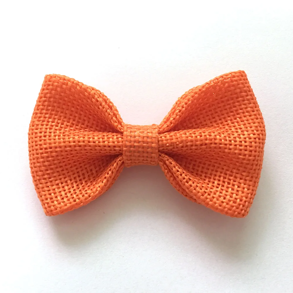 2 8 дюймовые зажимы для волос с бантом из мешковины тканевый бант девочек зажимами