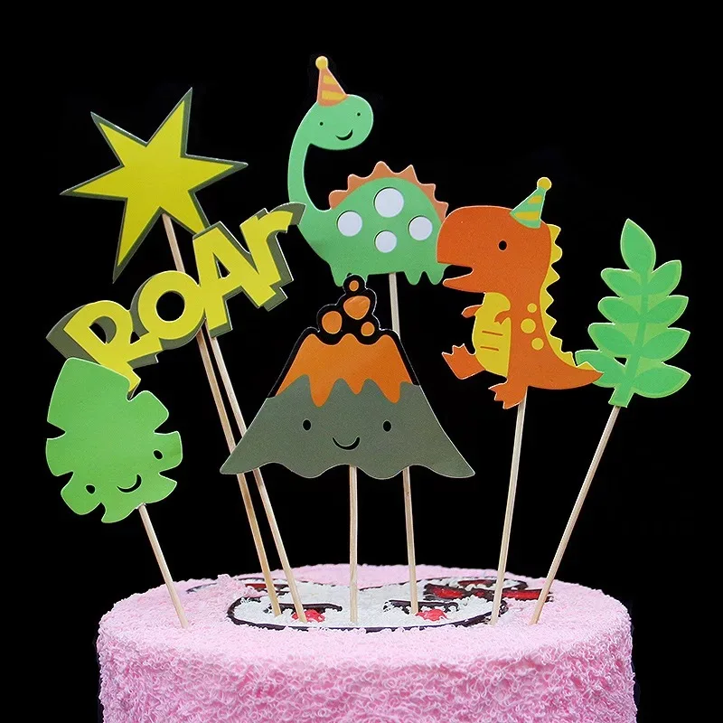 Армейский зеленый 1 компл./лот Baby Shower вечерние украшения для мальчиков и девочек Дети сувениры с днем рождения Бэтмен для капкейка-с Микки Маусом и Минни Маус комплект Мышь торт Топпер - Цвет: Армейский зеленый