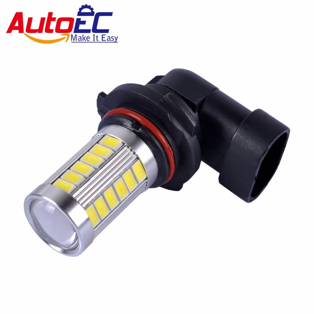 AutoEC 2 х Автомобильный светильник 9006 HB4 5630 33 светодиодные линзы smd Автомобильная