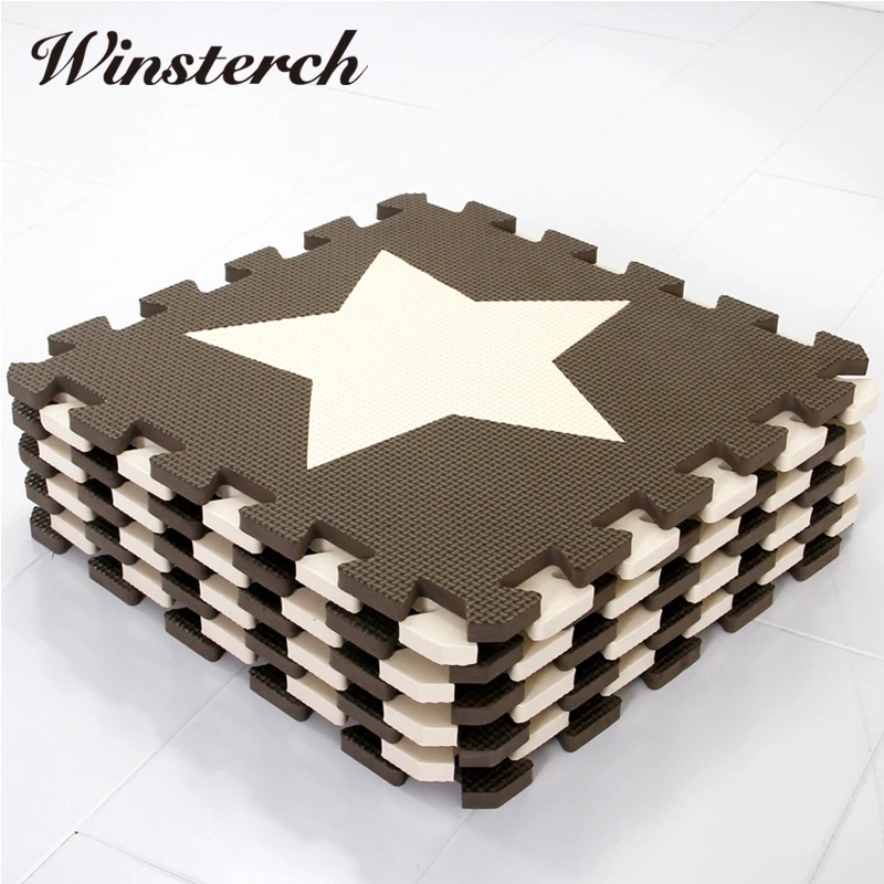 9 шт./компл. 30*30*1 см DIY ребенка играть Коврики Одеяло Infant Сканирование активности