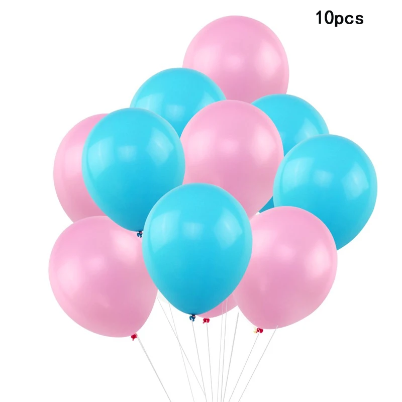 10pc Пол раскрыть шар вечерние пакет Baby Shower «мальчик или девочка "баннера и шарики ко дню рождения бумажные цветы-шары Беременность announcem - Цвет: 10pc