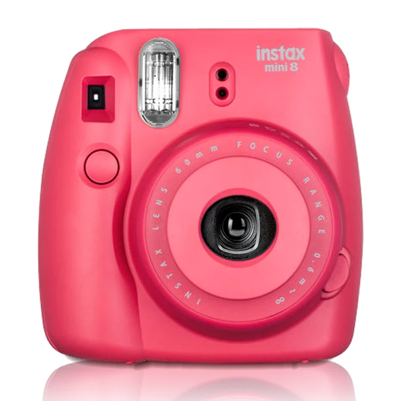 Фотокамера Fuji Fujifilm Instax Mini 8 с ручным ремешком Raspberry|fujifilm instax mini 8|instax 8mini |