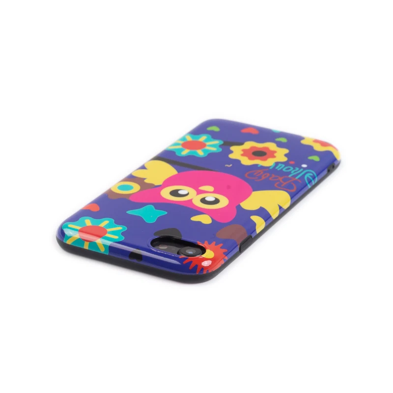 Luxury Glossy IMD Soft Silicone Case for Apple iPhone 7 8 Plus X 10 XS Max XR 6S 6 Cover Cute Cartoon Baby Owl in Heaven Floral | Мобильные
