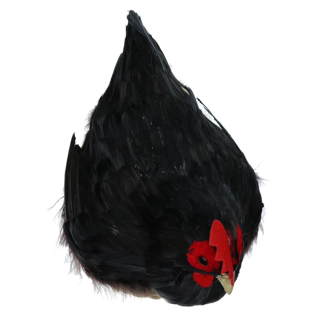 Яркая стоящая курица имитация курицы модель украшения с яйцом фигурка весенний