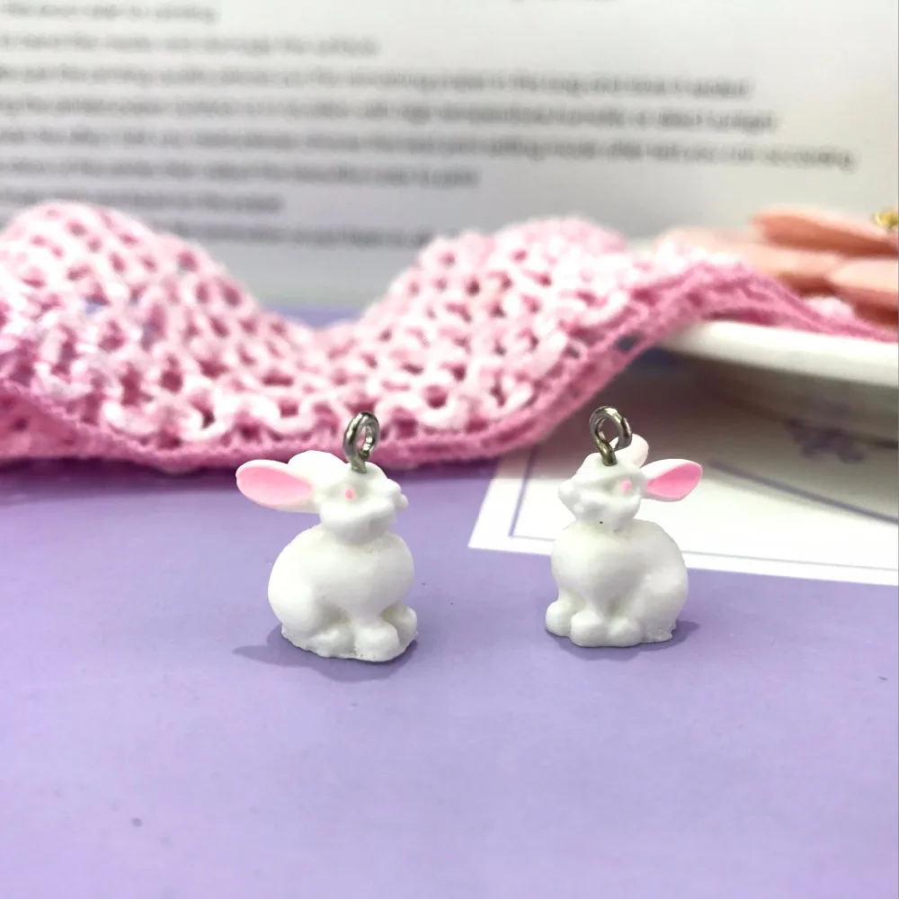10 шт. подвески для колье и серёг 14 х11 мм|rabbit charm|charm jewelryjewelry charms |