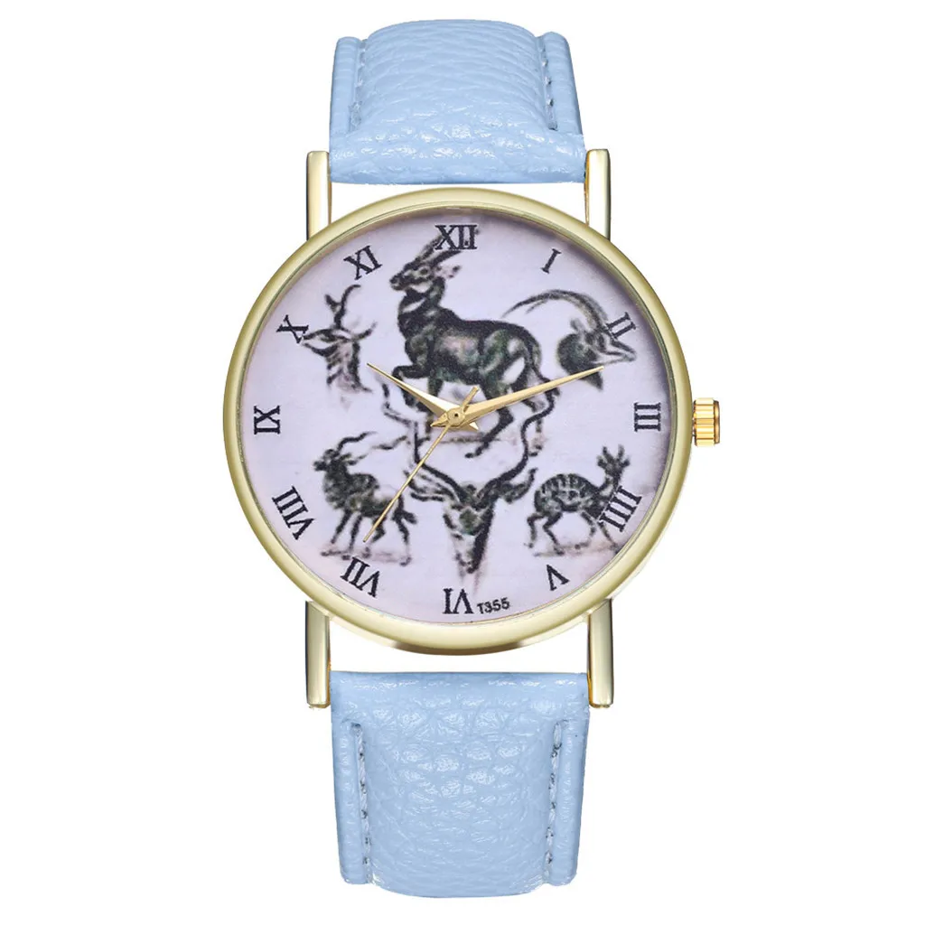 Vintage Leather Ladies Watch Fashion Wedding Birthday Gift Creative women's watch vrouwen horloges | Наручные часы