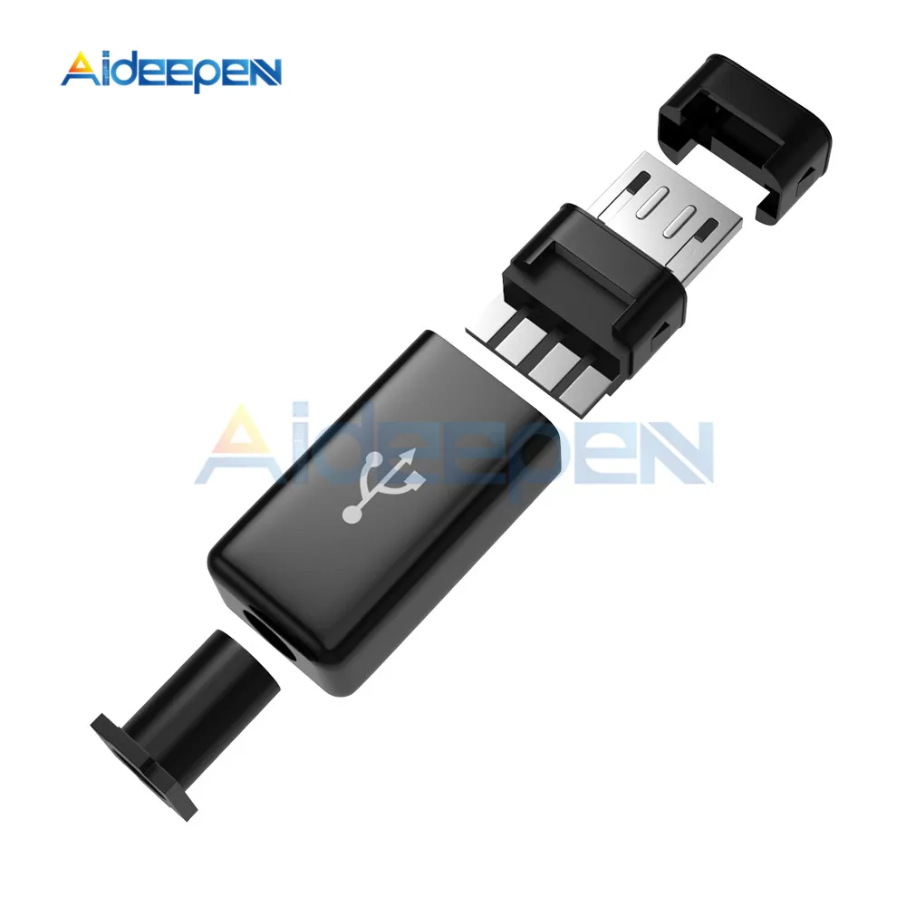 Штекерный разъем Micro USB с крышками набор сделай сам 50 шт.|Соединители| |