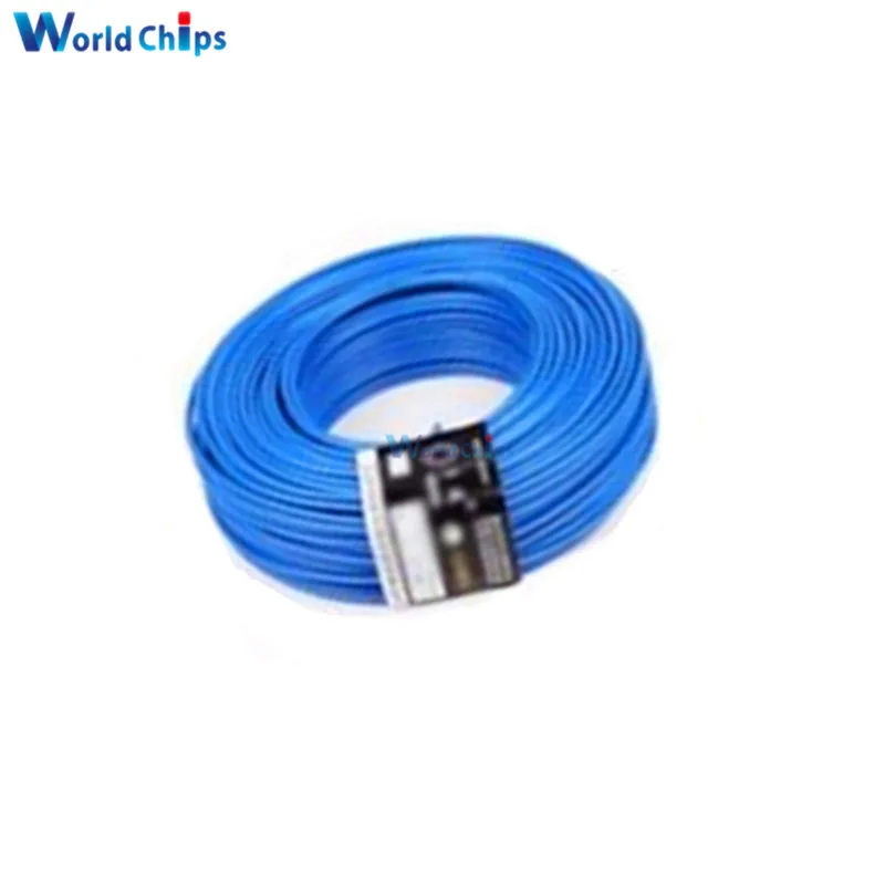 10 м синий Φ 24AWG провод с крючком 80C / 300V шнур DIY Electric | Электронные компоненты и