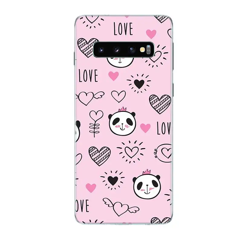 Милый чехол с рисунком панды ривердейла для Samsung Galaxy S10 lite S9 S8 A6 A8 Plus 2018 A50 M30 A30 M20 A10