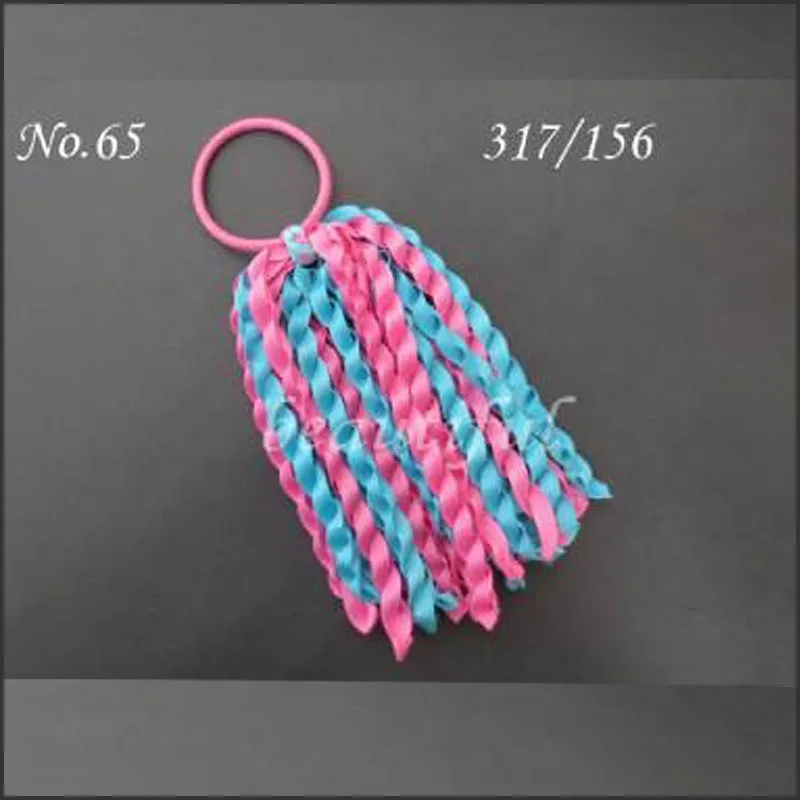 50 pcs Girl Ponytail various color ribbons streamers hair bows with elastic | Аксессуары для одежды