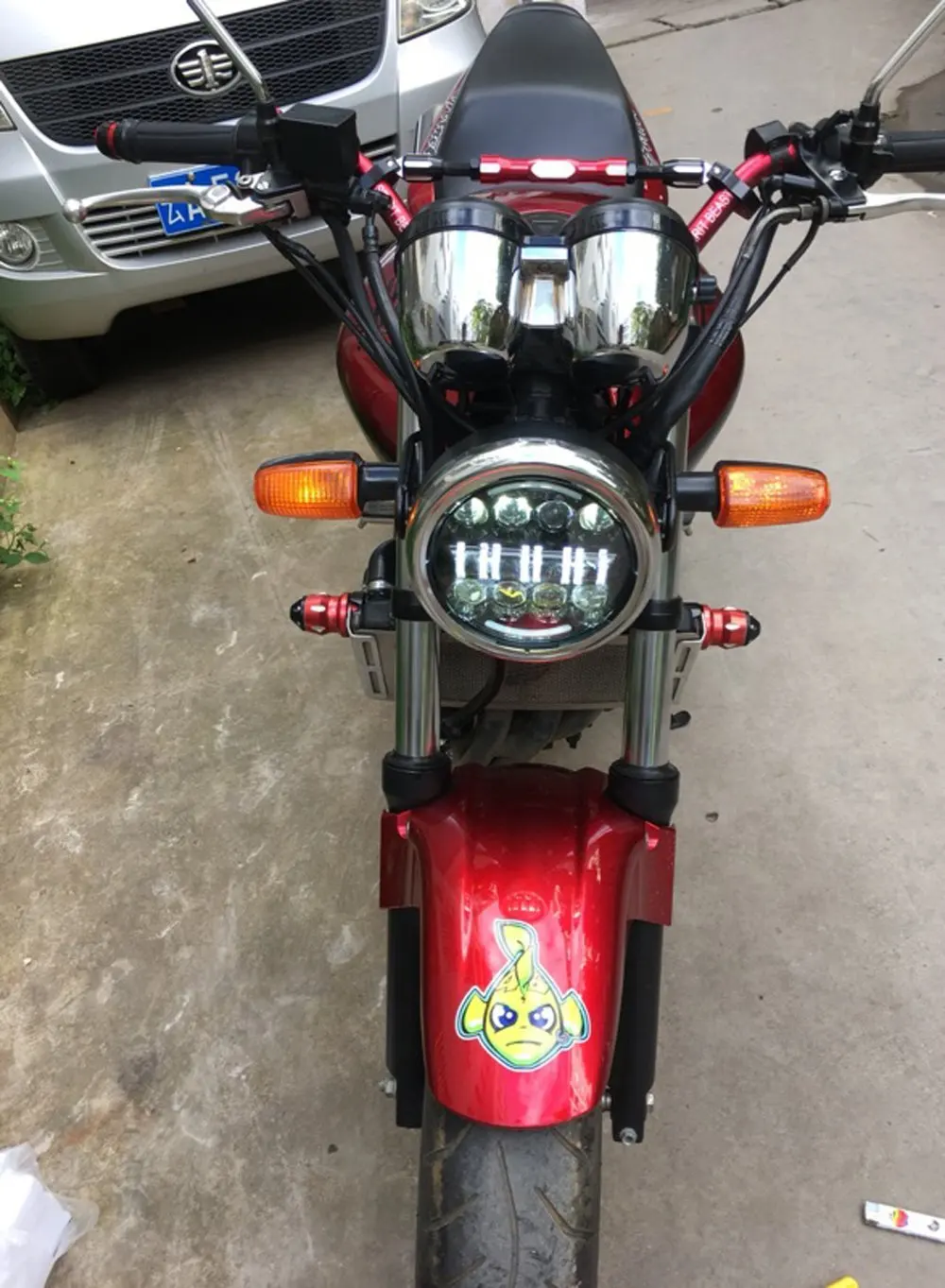 Для 7 &quotмотоцикл светодиодные фары для Harley inch свет Корпус кронштейн KAWASAKI Honda Yamaha