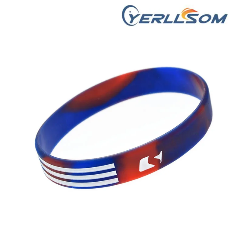 200PCS/lot Free Shipping Customized 1/2 Inch Swirl silicone wristbands bracelets custom for events YD061405