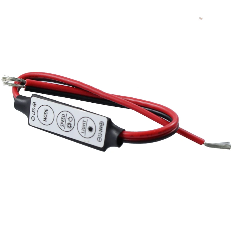 Контроллер диммера 12 В постоянного тока 3 клавиши миниатюрный одноцветный